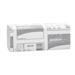 Ręcznik papierowy w składce Z-Z KATRIN 36170 2 warstwowy celuloza biały 3200szt.