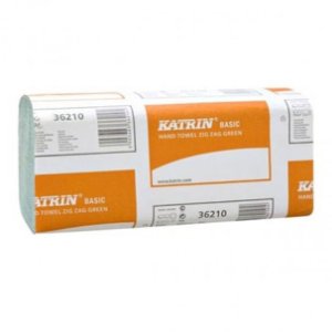 Ręcznik papierowy w składce Z-Z KATRIN 36210 1 warstwowy zielony 5000szt.