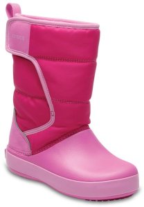 Crocs Śniegowce Lodgepoint Snow Boot Kids Candy Pink/Party Pink 24,5