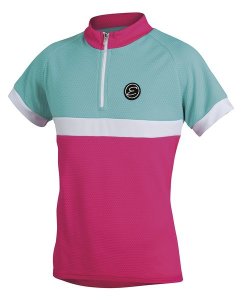 Etape koszulka rowerowa bambino pink/aqua 152/158