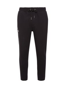 Mens Black Utility Joggers With Mb Embroidery, Black