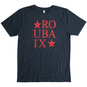 Velolove Roubaix Star Typo T-Shirt Navy - Camisetas