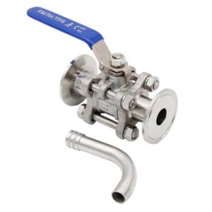 1/1.5TC Ball Valve & Racking Arm Stainless Steel 304 50.5mm OD Homebrew Kettle/Conical Fermenter Parts