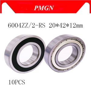 10pcs 6004ZZ 6004-2RS ball bearing 20x42x12 mm High quality deep groove ball bearing 6004