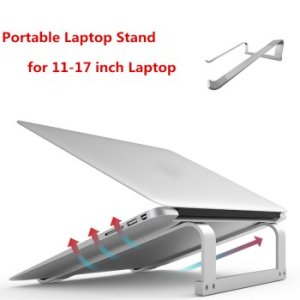 11-17 inch Portable Aluminum Alloy Notebook Support Holder Folding Laptop Stand For Macbook Pro Non-slip Cooling Bracket