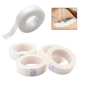 12 Rolls Eyelash Extension Lint Free/PE Eye Pad Breathable Non-woven Cloth Adhesive Tape Eyelash Lash Extension Medical Tape