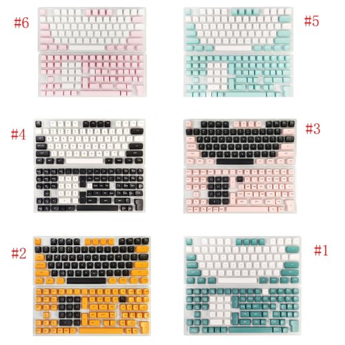 149 Key Two Color Keycap PBT Double Shot CSA Mechanical Keyboard Keycap Cross Shaft for Cherry MX Switch/108/98/87/84