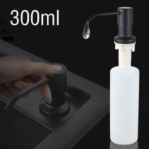 300ml Hand Wash Soap Bottle Kitchen Sink Shampoo Container Detergent Stainless Steel for Household Cleaning Cooking