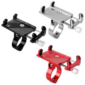 Aluminum Alloy Bicycle Phone Holder Motorcycle Handlebar Mount for 3.5-6.2 Smart Phone for iPhone Xs Max Xr X 8 Samsung Xiaomi