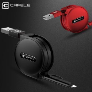 CAFELE 3 Style 100cm retractable USB fast charging Cable for iPhone X Xs Max 8 7 6s plus micro type-c for huawei Samsung xiaomi