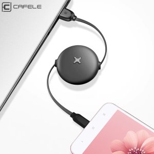 CAFELE type c usb Cable for huawei samsung xiaomi Candy colors Fast Charging Flat Retractable Usb cable Charger Data sync Cable