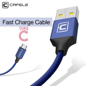 Cafele Type C Usb Cable for Samsung Xiaomi Mi8 Mi6 MI5S oneplus Charging Cable Data Sync Usb Cable for Huawei p20 Honor 9 2.1A