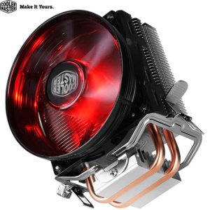 Cooler Master RR-T2V1-20FK 2 Heat pipe CPU Cooler For Intel 775 115X AMD AM4 T20 CPU Radiator 95.5mm Quiet CPU Cooling LED Fan