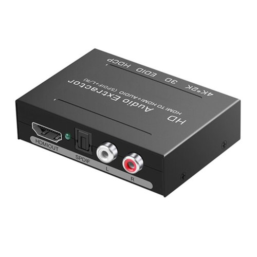 HDMI-compatible To HDMI-compatible Optical + SPDIF + RCA L/R Audio Extractor Adapter Splitter 3840x 2160P 4K UHD Switch