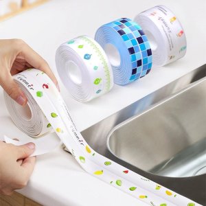 Kitchen Sink Waterproof Sticker Anti-mold Waterproof Tape Bathroom Countertop Toilet Gap Self-adhesive Seam Tape Stickers