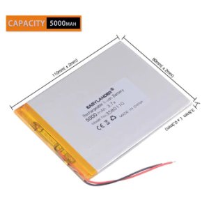 Li-ion battery 3.7v tablet 3.7v 5000mah (Approx) for 8 inch N83,N86 A85,A86 rechargeable battery for Tablet PC 3580110