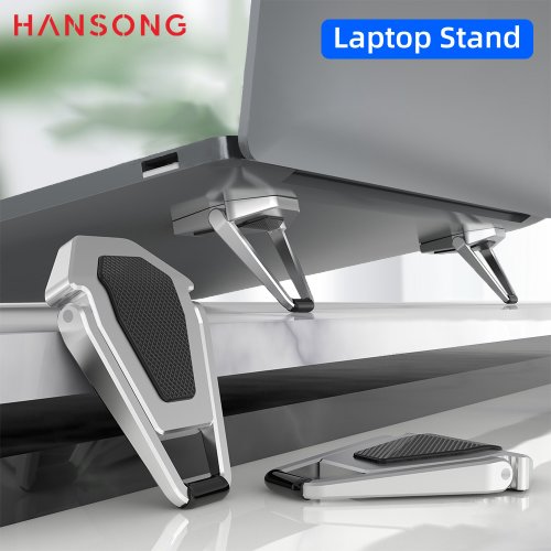 Metal Portable Laptop Stand Base Adjustable Cooling For Macbook Pro Air DELL Foldable Universal Non-slip Desktop Notebook Holder
