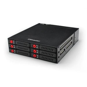 MR-6601 6 Bay Hard Disk Enclosure Rack Data Storage for 2.5 SATA SSD HDD Case