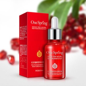 Natural Red Pomegranate Nourishing Moisturzing Essence Serum Face Cream Skin Care Whitening Anti Aging Hyaluronic Acid Liquid