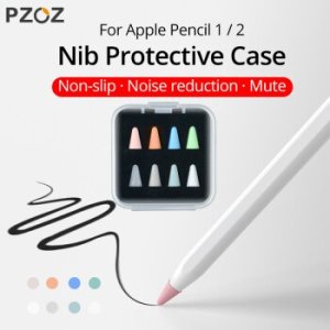 PZOZ 8pcs Protective Case For Apple Pencil 1 2st Pen Point Stylus Penpoint Cover Silicone Protector Case For Apple Pencil2 Case
