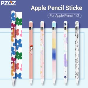 PZOZ For apple pencil 1 2 stickers Scratchproof Ultra Thin Painted stickers Touch Stylus pen sticker Non-slip Protective paper