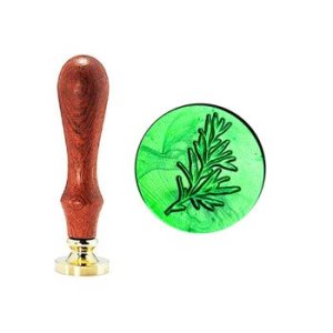 Rosemary Botanical Twig Green Plants Wax Seal Stamp for Wedding, Great for Cards Envelopes, Invitations, Wine Packages,