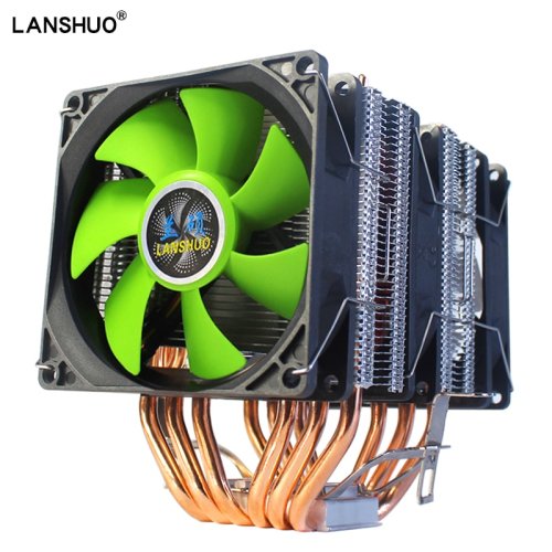 Stamped double tower high efficiency copper tube CPU radiator suitable for775 1155 1366 AMD motherboard cooling fan LGA X79 X99