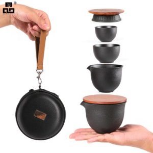 TANGPIN ceramic teapot with 2 cups porcelain gaiwan tea sets portable travel tea sets drinkware