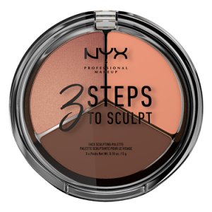 Nyx Professional Makeup 3 steps to sculpt face sculpting palette - deep