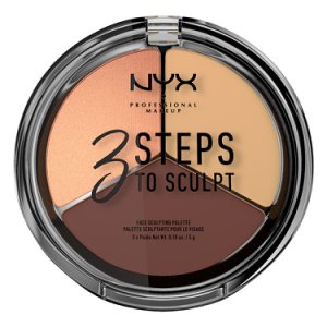 Nyx Professional Makeup 3 steps to sculpt face sculpting palette - medium