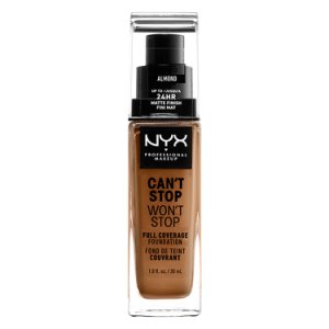 Nyx Professional Makeup Can't stop won't stop full coverage foundation - almond