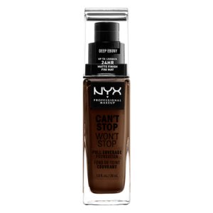 Nyx Professional Makeup Can't stop won't stop full coverage foundation - deep ebony
