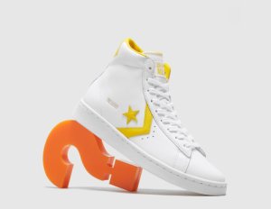 Converse Pro Leather Mid Donna, bianco