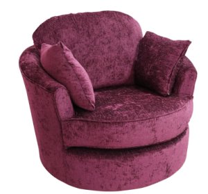 Adelina Cuddler Swivel Chair | Snuggle Swivel Armchair&hellip;