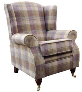 Arnold Wool Tweed Wing Chair Fireside High Back Armchair&hellip;