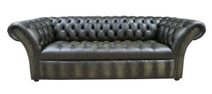 Chesterfield Balmoral 3 Seater Sofa Buttoned Seat Leather&hellip;