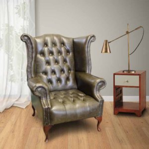 Chesterfield Cavendish Buttoned Seat Queen Anne High Back&hellip;