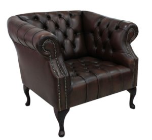 Designersofas4u Chesterfield houghton buttoned arm chair antique brown leather&hellip;