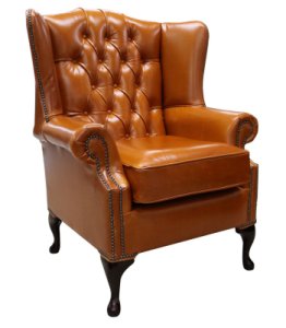 Chesterfield Mallory High Back Wing Chair Newcastle Spice&hellip;