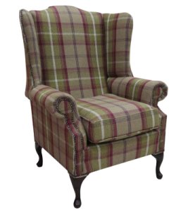 Chesterfield Saxon Mallory High Back Wing Chair Balmoral&hellip;