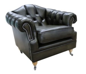 Designersofas4u Chesterfield victoria leather armchair antique olive green