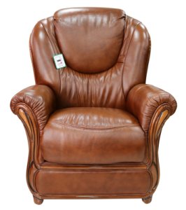 Juliet Genuine Italian Sofa Armchair Tabak Leather