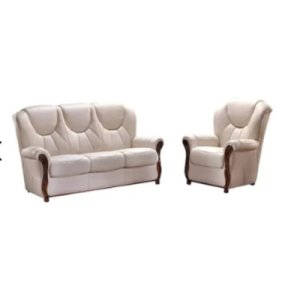 Designersofas4u Louisiana 2 piece sofa set genuine italian real leather