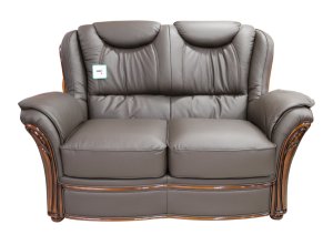 Verona 2 Seater Sofa Settee Genuine Italian Chocolate&hellip;