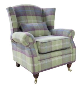 Wing Chair Fireside High Back Armchair Balmoral Pistachio&hellip;