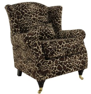 Designersofas4u Wing chair fireside high back armchair little giraffe