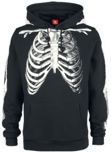 Aloha From Hell - Skeleton - Hooded sweatshirt - black