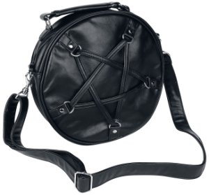 Banned Big Pentagram Handbag black