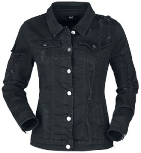 Black Premium by EMP Used Denim Between-seasons Jacket black