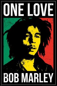 Bob Marley One Love Poster multicolour